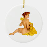Pin Up Girl Christmas Ornament