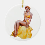 Pin Up Girl Christmas Tree Ornament