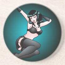Pin Up Girl Coasters Sexy Retro Pin-up Gifts coasters