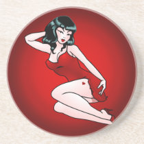 Pin Up Girl Coasters Sexy Retro Pin-up Gifts coasters