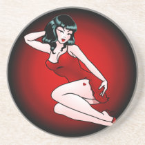 Pin Up Girl Coasters Sexy Retro Pin-up Gifts coasters