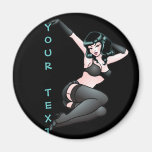 Pin Up Girl Fridge Magnet Custom Retro Pin-up Gift