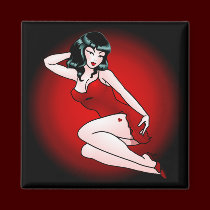 Pin Up Girl Fridge Magnet Sexy Retro Pin-up Gifts magnets