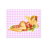 Pin up Girl Gallery Wrapped Canvas