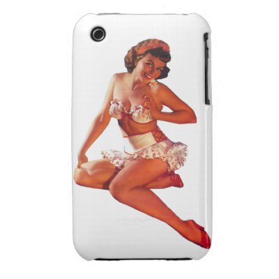 Pin Up Girl in Bikini iPhone 3 Covers