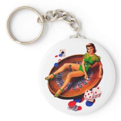 Pin Up Girl Keychain