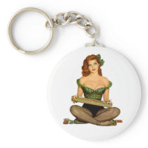 Pin Up Girl Key Chain
