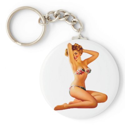 Pin Up Girl Key Chains