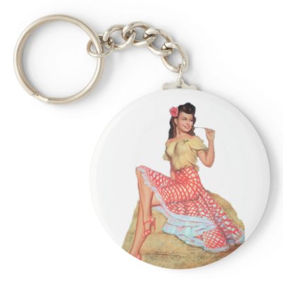 Pin Up Girl Keychains