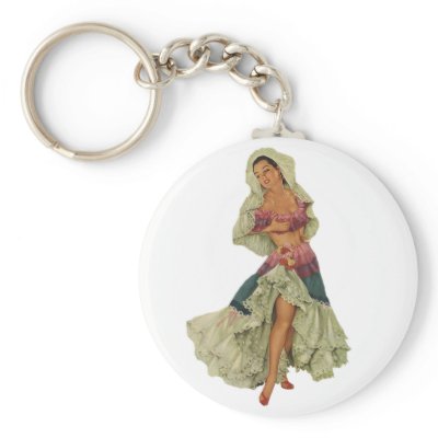 Pin Up Girl Key Chains