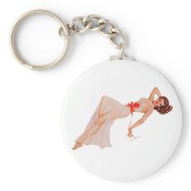 Pin Up Girl Keychain