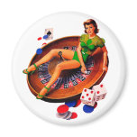 Pin Up Girl Refrigerator Magnets