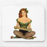 Pin Up Girl Mousepad