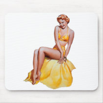 Pin Up Girl Mouse Pad