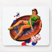 Pin Up Girl Mouse Pad
