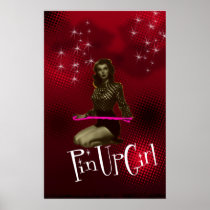 Pin Up Girl Print