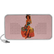 Pin Up Girl Mini Speakers
