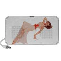 Pin Up Girl Laptop Speaker