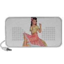 Pin Up Girl Mini Speakers