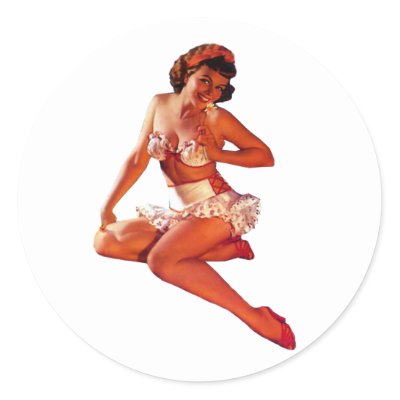 Pin Up Girl stickers
