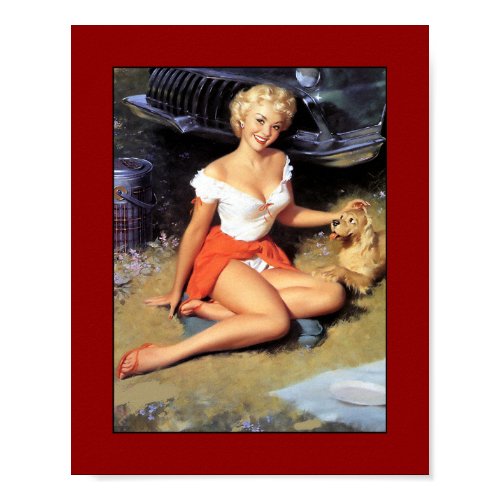 Pin up Girls Art Vintage Retro Print print