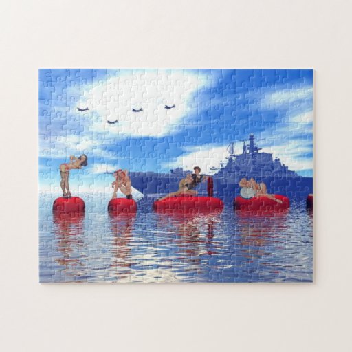 Pin Up Girls Jigsaw Puzzle Zazzle