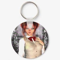 Pin Up Illustration Schoolgirl Keychain by SlayerX Pin Up Illustration Schoolgirl Keychain
