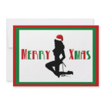 Pin Up Merry Xmas Landscape Invitation