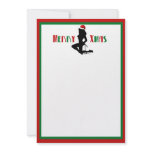 Pin Up Merry Xmas Portrait Invitation