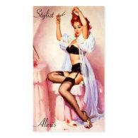 Pin up Stylist Profile Cards Business Card