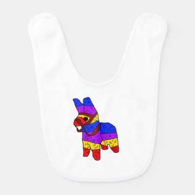 Pi&#241;ata Cartoon Illustration Baby Bibs