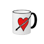 Pinball Heart Coffee Mugs