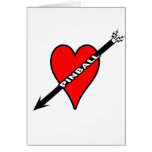 Pinball Heart Greeting Card