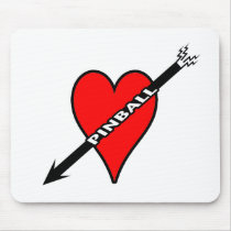 Pinball Heart Mouse Pads