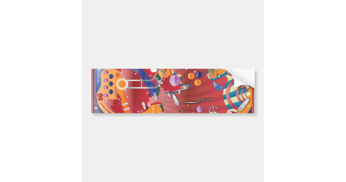 Pinball Machine Bumper Sticker Zazzle