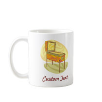 Pinball machine coffee mug