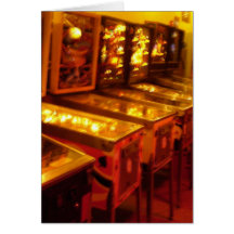 Pinball Machines Greeting Card