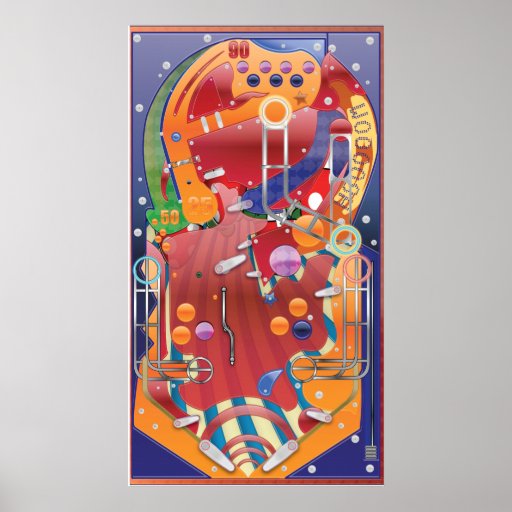 Pinball Poster Zazzle