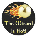 Pinball Wizard Is Hot Round Sticker