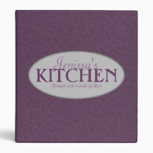 Pinch of Love 1 Inch Plum Recipe Binder