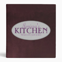 Pinch of Love 1 Inch Plum Recipe Binder