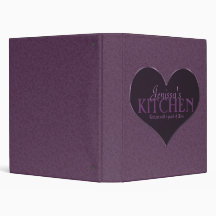 Pinch of Love 1 Inch Plum Recipe Binder