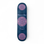 Pincushion Cactus Mandala with Blue Thorn Pattern Skate Decks