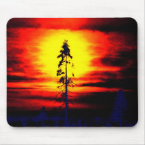Pine at sunset mousepads