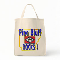 Pine Bluff Rocks ! (blue) Tote Bag