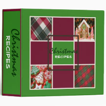 Pine Christmas Recipes Binder