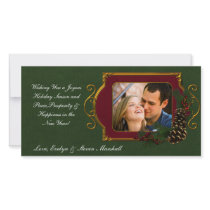 Pine Cone Elegance photo cards