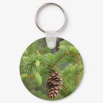 Pine Cone Key Chain keychains by TenLakesRealty Pine Cone Key Chain keychains