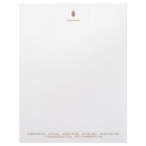 PINE CONE LETTERHEAD PASTEL PEACH