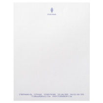 PINE CONE LETTERHEAD PASTEL PURPLE